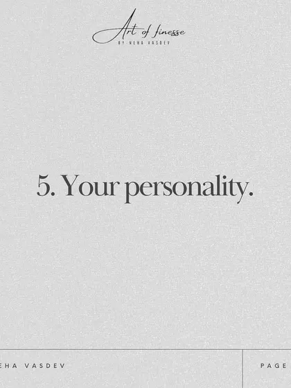Your personality is one of the key things your clothes reveal. I help clients align their wardrobe with who they are, so their style is an authentic reflection of their character.