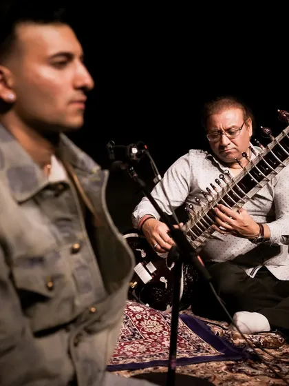 A 3 am soundcheck with my father. He not only makes my instruments but also joins me on tour, ensuring every sitar is perfectly tuned. This dedication to the craft is what we bring to every performance.