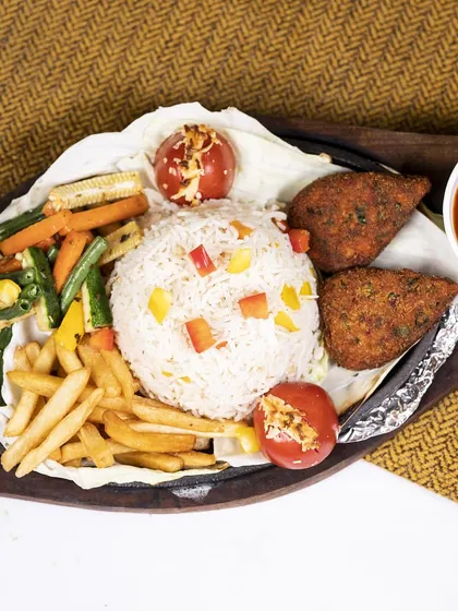 My Sizzler is the perfect dish to share with friends and family. It's loaded with all your favourites and served on a sizzling hot plate.