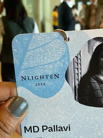 My artist badge for the NLighten conference in Kochi, where we premiered our new show, 'Cartography'. This conceptual piece was a collaboration with the brilliant Vishnu R on composition and Abhishek Majumdar on dramaturgy.