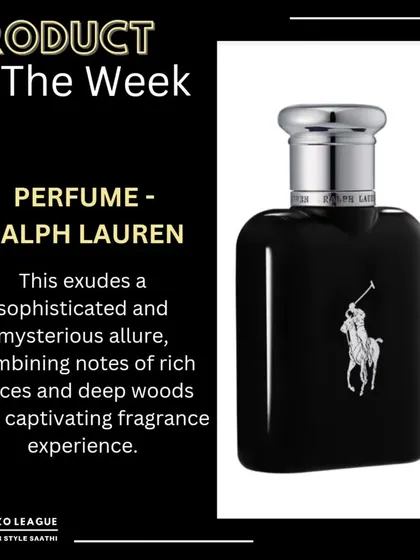 My product of the week is this classic Ralph Lauren perfume for men. It has a sophisticated and mysterious scent with notes of rich spices and deep woods that is truly captivating.