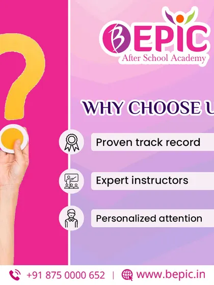 Why choose us? With a proven track record, expert instructors, and personalized attention, we are dedicated to helping every child succeed and build a strong foundation for the future.