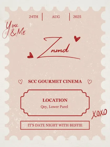 A perfect date night with your bestie, inspired by the friendship of ZNMD. This special invitation-style graphic sets the tone for an evening of laughter, memories, and delicious Spanish food.