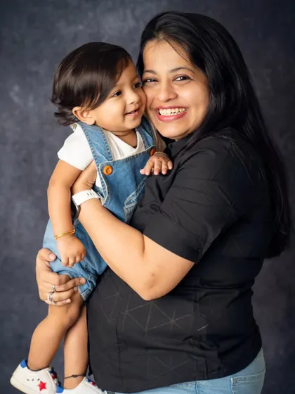 A warm, happy hug between mother and child. We focus on creating a relaxed atmosphere where you can forget about the camera and just enjoy being together.