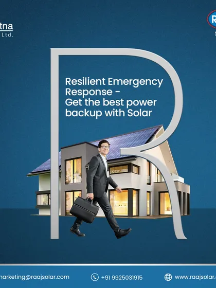 Get the best power backup with a resilient emergency response system. Our solar solutions, especially when paired with battery storage, provide reliable power during any outage.
