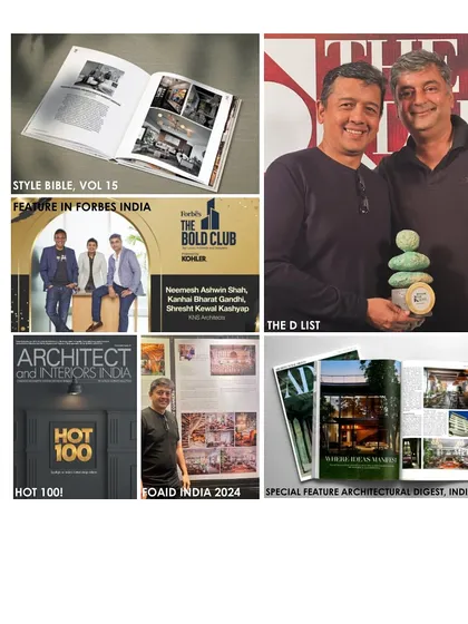 This collage from our 2024 recap highlights our features and recognitions, including Forbes India, Style Bible, The D List, and Architectural Digest.