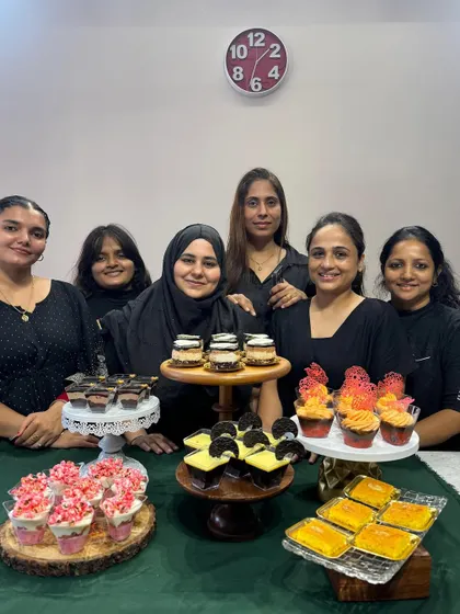 The delicious results of our mini glass desserts class. Students learned to create layered desserts with different textures and flavors, and presented them beautifully in individual glasses.