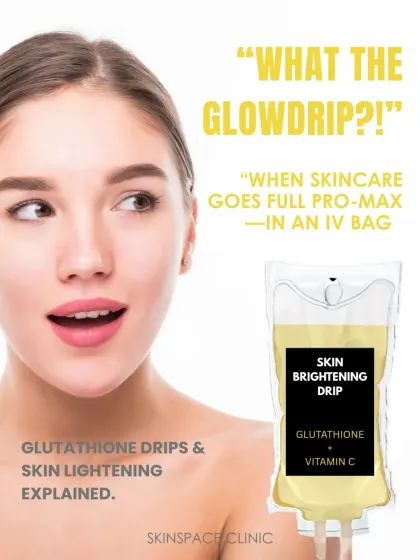 Skincare goes beyond the surface. Our 'GlowDrip' is an IV therapy that delivers Glutathione and Vitamin C directly into your system for a glow that comes from within. It's the pro-max version of skincare, perfect for detoxifying and brightening your skin before the big day.