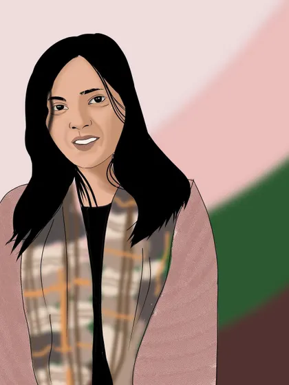 This digital portrait is ready to be turned into a physical keepsake. You can choose to have it printed and framed, or made into a set of metal cards for a unique and personal gift.