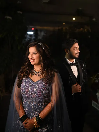 A beautiful portrait of the couple, ready to celebrate their new beginning.
