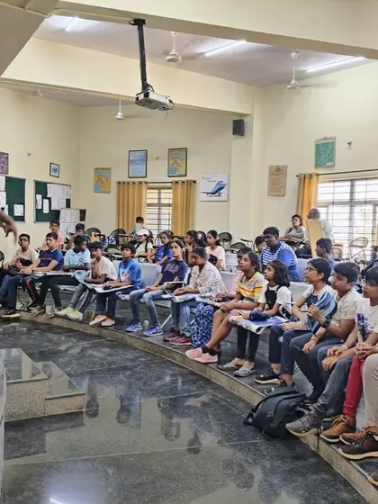 A classroom session during our Aero Sports Camp, where participants learn the theory behind the adventure.