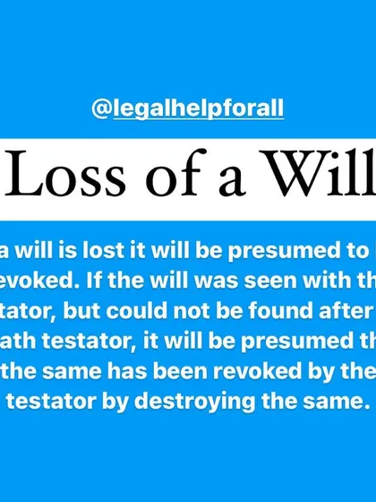If a will is lost, it may be legally presumed to have been revoked by the person who made it. Understanding the legal implications of a lost will is crucial in inheritance disputes.