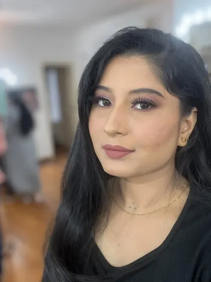 A candid shot from a practice session. Even when I'm just trying out new looks, I love seeing how they come to life.