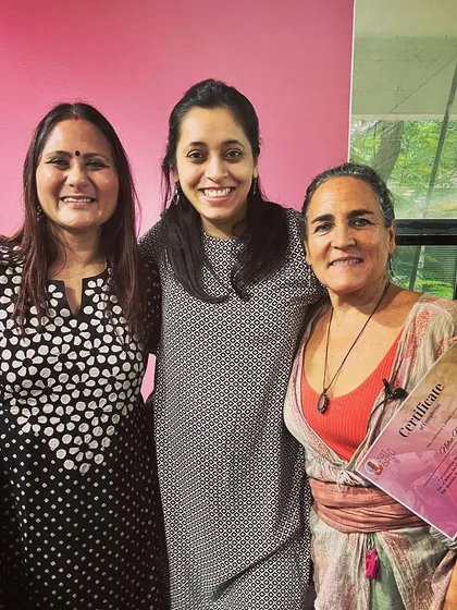 A dream come true to meet and learn from Naoli Vinaver, whose work I have admired for years. I feel enriched with new Rebozo skills for fetal positioning and belly binding that I can now share with my clients.