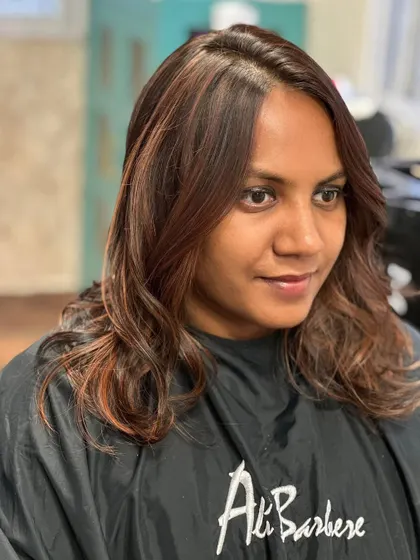 A throwback to one of my first wedding clients, who still trusts me with her hair 12 years later.