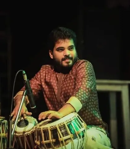 A candid shot from the 'Shefali' concert. The lighting and stage design were beautiful.