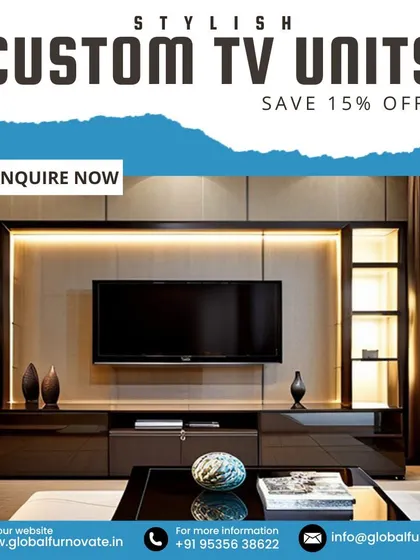 A special offer on our stylish custom TV units, designed to be the perfect blend of function and aesthetics.