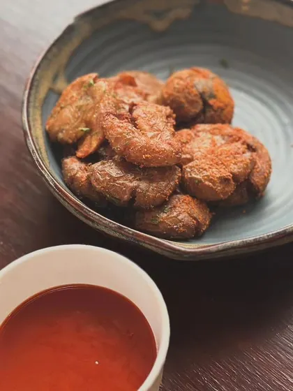 Another shot of the gunpowder baby potatoes, because they're that good.