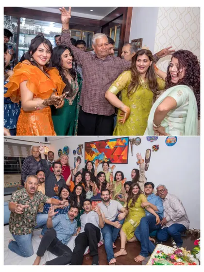 The whole family comes together for a group photo, full of energy and happiness. These are the memories that last a lifetime.