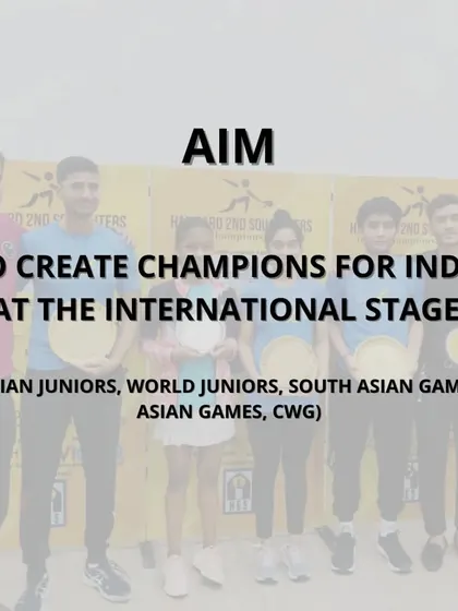The aim of our Excellence Program is to create champions for India on the international stage, competing in events like the Asian Juniors, World Juniors, and Asian Games.