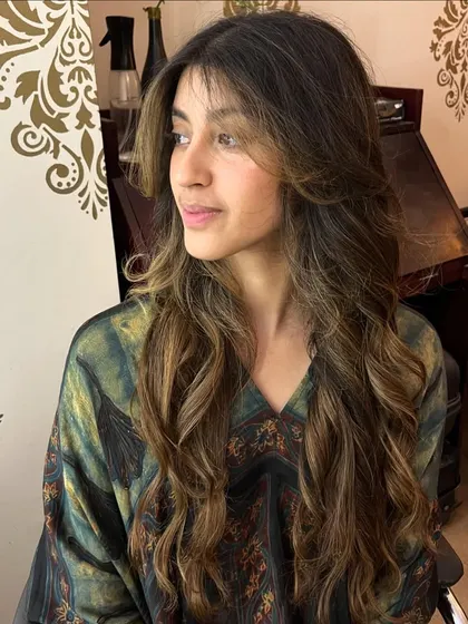 A beautiful transformation for long hair.