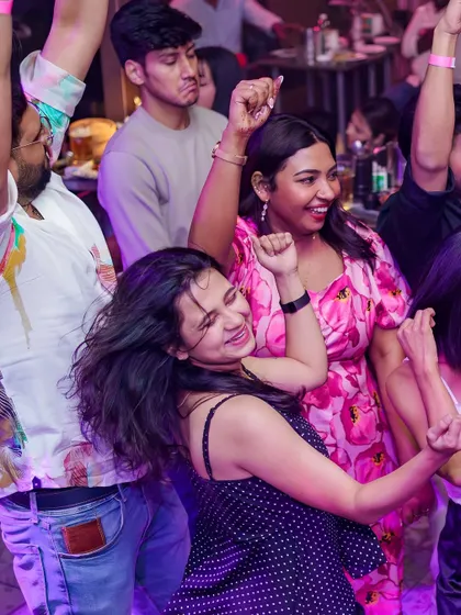 Pure happiness on the dance floor.