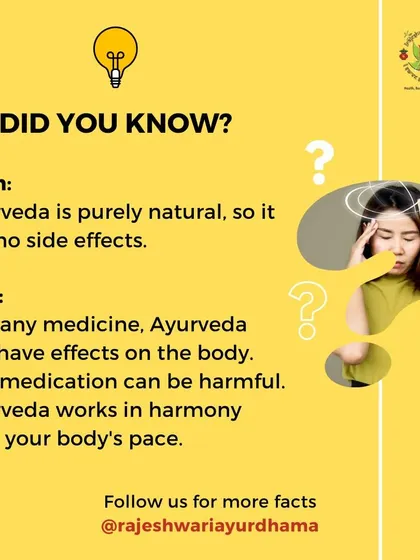 It is a myth that Ayurvedic medicines have no side effects because they are natural. Like any potent medicine, they must be prescribed by a professional, as self-medication can be harmful.