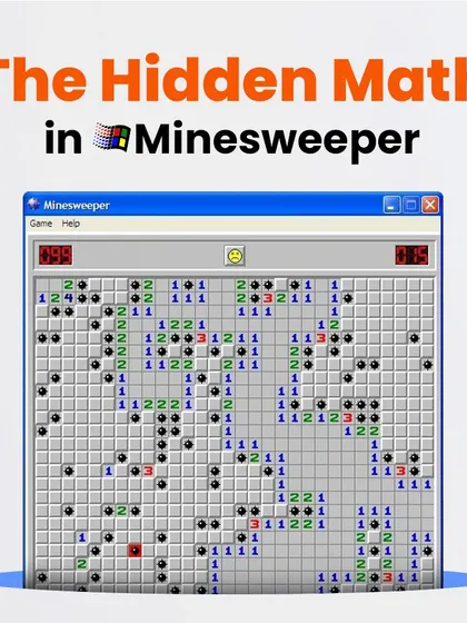 The classic game of Minesweeper is a fun way to engage with mathematical concepts like logic, deduction, and probability.