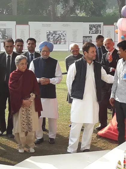 A moment of interaction with Mr. Rahul Gandhi, explaining the different types of toys we create. Sharing our passion with visitors is one of the most rewarding parts of what we do.