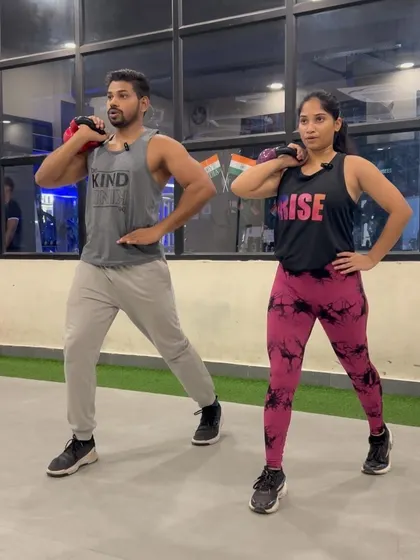 We incorporate kettlebell lunges into our leg day routines to target the quads and glutes while also engaging the core for stability.