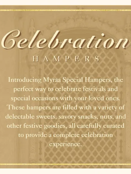 My Celebration Hampers are the perfect way to celebrate festivals and special occasions. They are filled with a variety of delectable sweets, savory snacks, and nuts for a complete experience.