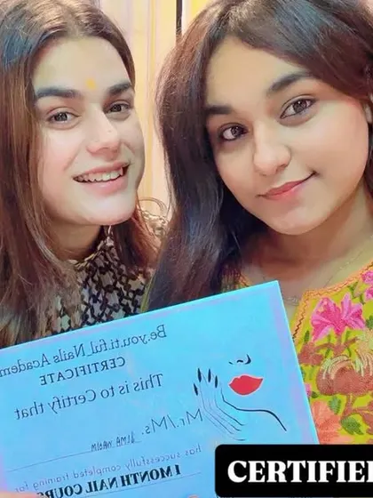 Another one of my students, officially certified and ready to take on clients. I make sure every person who completes my course feels confident in their skills and proud of their accomplishment.