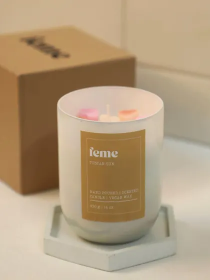 Introducing our Holographic Jars. With a burn time of over 50 hours, they are a must-have for all candle lovers.