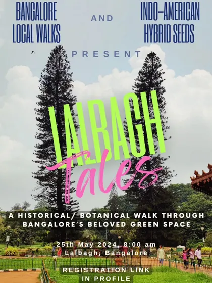 We're excited to present Lalbagh Tales, a historical and botanical walk in partnership with Bangalore Local Walks. Join us to explore the staggering botanical wealth and colorful history of this beloved green space.