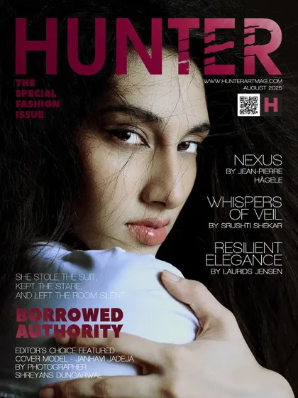 Landing a magazine cover is a team effort. This cover for Hunter Magazine shows my approach to creating powerful, direct, and memorable fashion portraits that define a publication's entire issue.