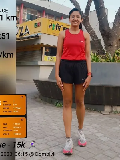 A 15km run on Valentine's Day. Find your goal, focus on it, and just do it. This session was at a 5:03/km pace.