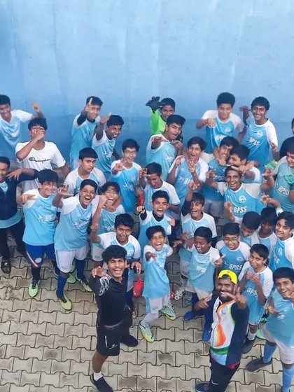 Another angle of our victorious youth team celebrating their TFP Cup win. The excitement is palpable.