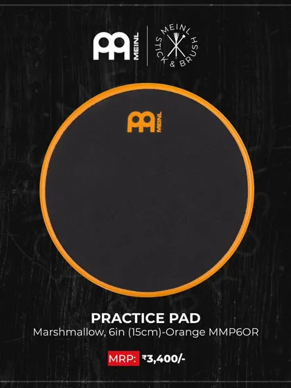 This Meinl Marshmallow 6-inch practice pad is perfect for drummers to hone their skills quietly. It's one of the many quality accessories you'll find in our store.