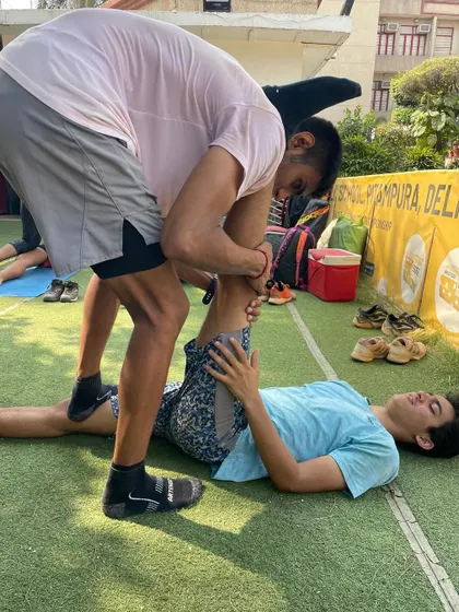Assisted stretching is a key part of our cool-down routine. This helps improve flexibility and prevent injuries, ensuring our players stay healthy and on the court.