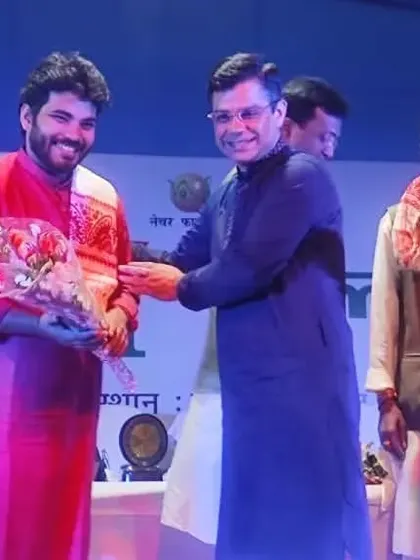 Another photo from the felicitation ceremony in Ranchi. It was an honour to be part of this event.