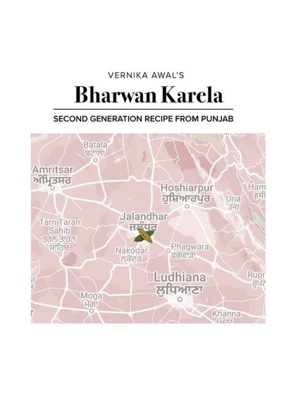 Mapping the second-generation Bharwan Karela recipe to Punjab.