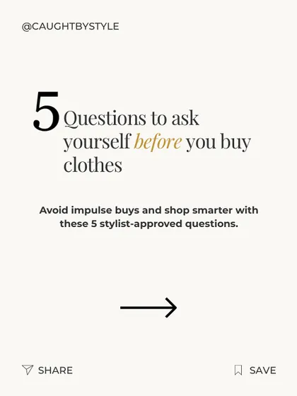 Shopping should be intentional, not impulsive. Before you buy something new, I encourage my clients to ask these five simple questions. This framework helps you build a wardrobe filled with pieces you'll love and wear for years to come.