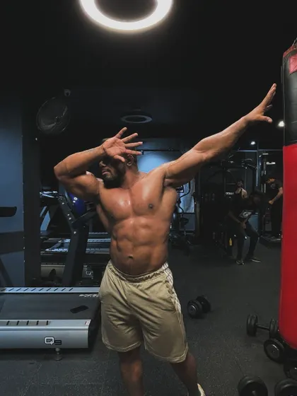 Overtraining is an epidemic. A shot of me posing.