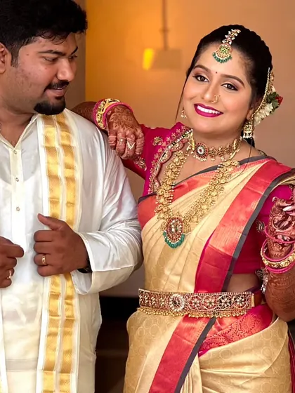 The joy between a bride and groom is what makes a wedding so special. I love styling couples and ensuring their looks are coordinated for their big day.