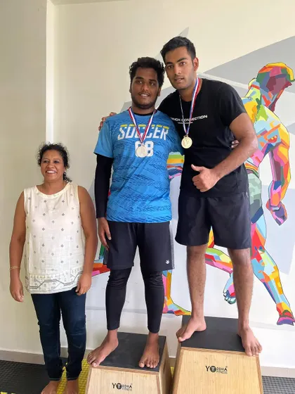 Winners on the podium at our in-house jiu-jitsu competition. Congratulations to all the winners and a huge round of applause for all participants.