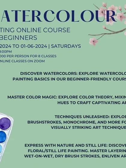 Discover the magic of watercolors in our beginner-friendly course. You'll explore color theory, brushstrokes, and create beautiful floral and still life paintings.