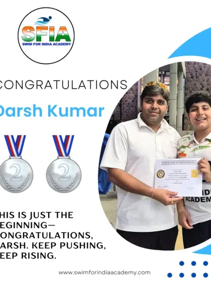 Two silver medals for Darsh. This is just the beginning of his journey, and we are excited to see him keep pushing, keep rising, and achieving new heights.