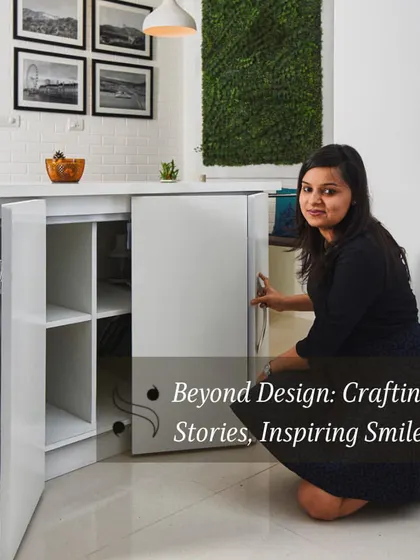 My mission is complete only when I have turned your dream space into a reason for your smile. Here I am, making final checks on a custom cabinet, ensuring every detail is perfect before handover.