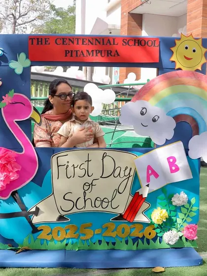 A mother and child celebrating the start of a new school year. We cherish these first-day moments and look forward to a year of growth, learning, and fun.