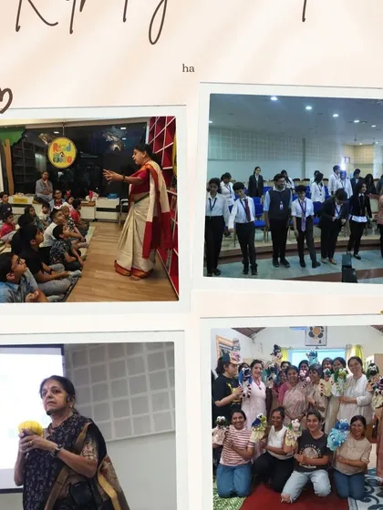 A collage capturing the vibrant energy of our workshops and lit fest appearances. From puppetry sessions to intensive courses, we are always busy creating and sharing the art of storytelling.